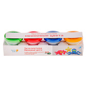 Набор для творчества Тесто-пластилин Неоновые цвета Genio Kids TA1016V